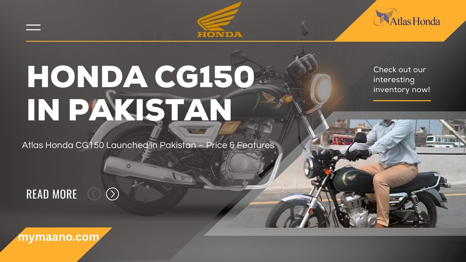 Honda CG 150 in Pakistan – Price, Specs, and Complete Review (2025)