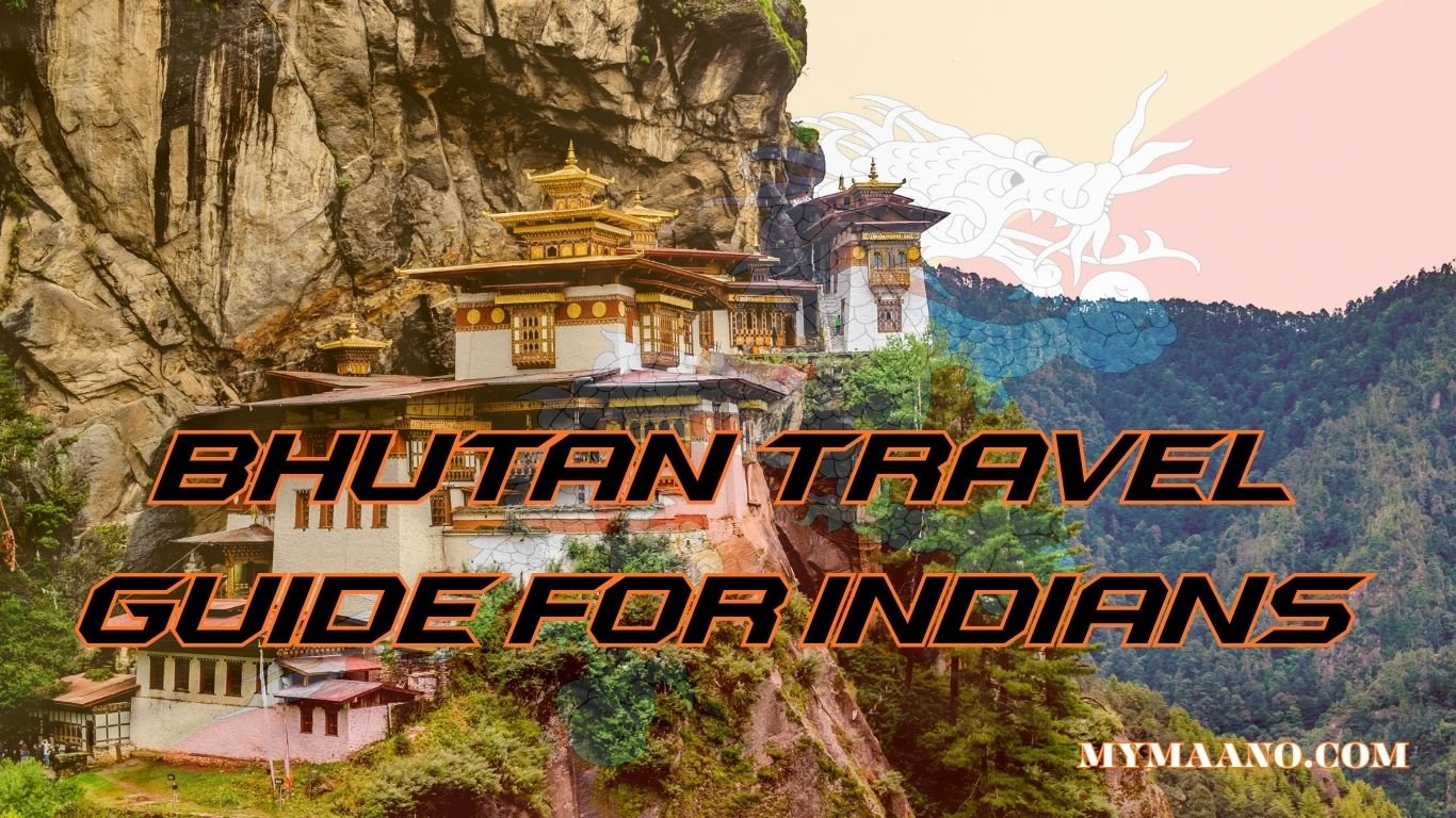 Bhutan travel guide for Indian tourists 2025 – Tiger’s Nest Monastery with scenic Himalayan mountains in background. do Indians need passport for Bhutan MYMAANO.COM